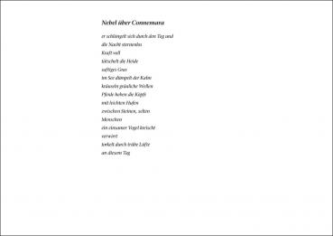 Buchseite mit Gedicht Nebel über Connemara - Seite 14