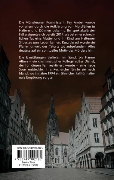 Backcover des Krimis Teufels Täter von Wolfgang Wiesmann